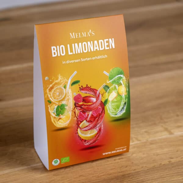 Bio Limonaden Tischaufsteller Primsa – Bild 4
