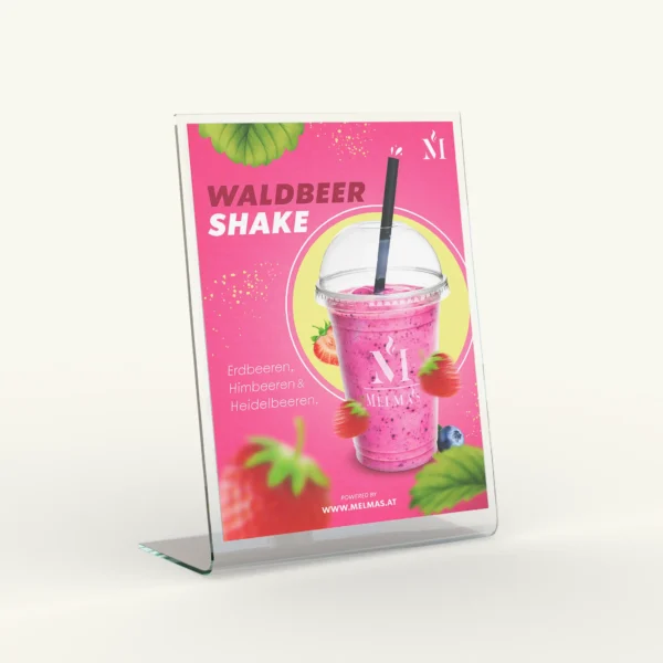 Waldbeer Shake | A3 Plakat & A6 Einleger – Bild 2
