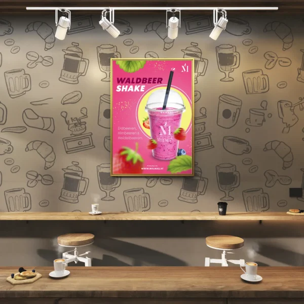 Waldbeer Shake | A3 Plakat & A6 Einleger – Bild 4