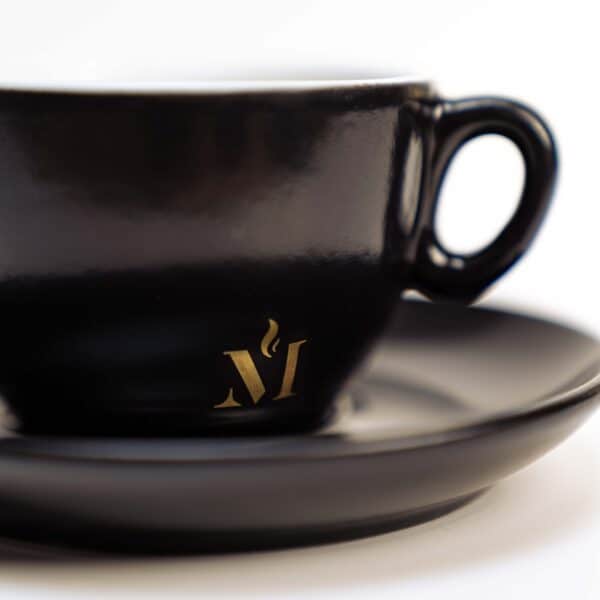 Melmas Cappuccino Tasse schwarz – Bild 5