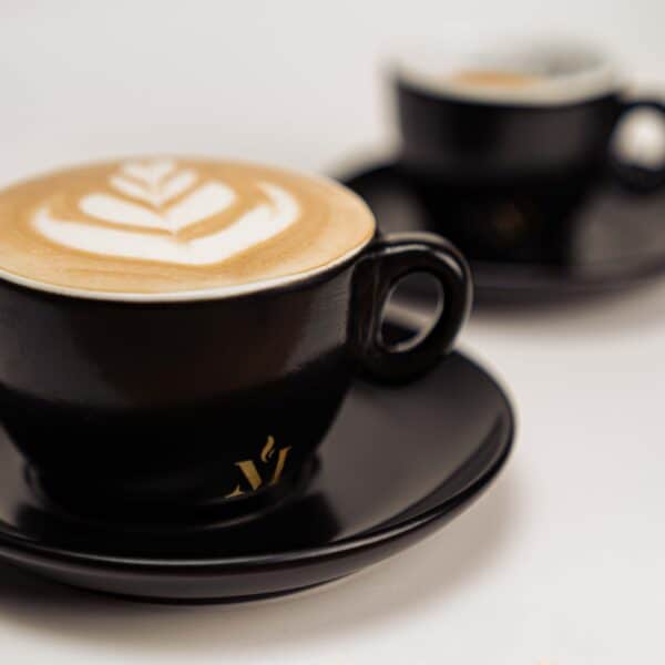 Melmas Cappuccino Tasse schwarz – Bild 2