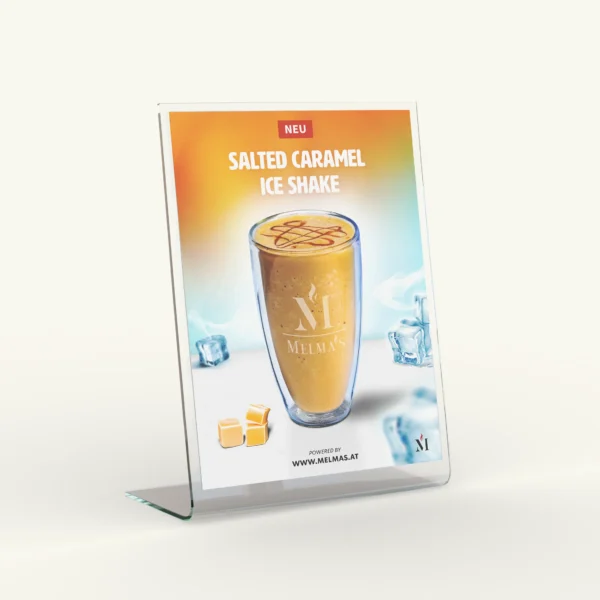 Salted Caramel Ice Shake | A3 Plakat & A6 Einleger – Bild 2