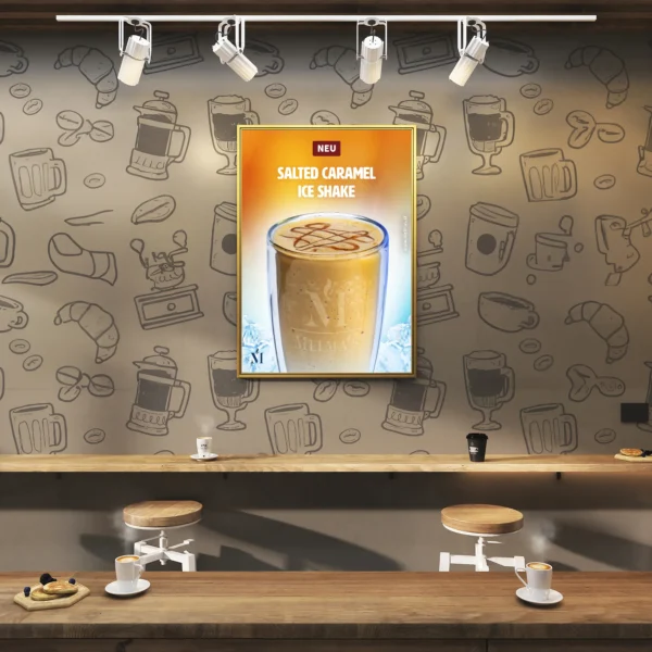 Salted Caramel Ice Shake | A3 Plakat & A6 Einleger – Bild 4