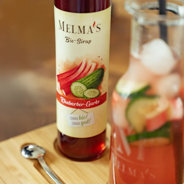 Bio Sirup Rhabarber-Gurke – Bild 2